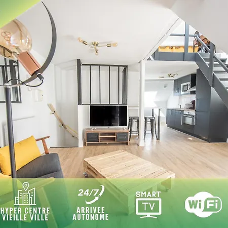 Au Nouveau Boulonnais - 4 Charmants Pour Couples, Familles Et Groupe D'amis, Vieille Et Centre De Sur Apartment
