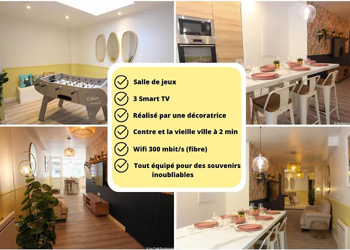 Au Nouveau Boulonnais - 4 Charmants Pour Couples, Familles Et Groupe D'amis, Vieille Et Centre De Sur